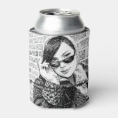 アンジェラビンガムドリンクコージー 缶クーラー (缶正面)