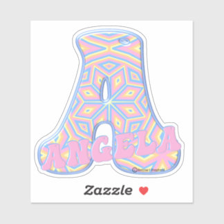 アンジェラファンキーの名前 シール