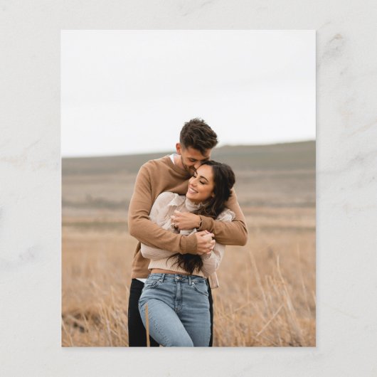 アンジェラモダンウェディング日付を保存 (裏面)