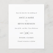 アンジェラモダンウェディング日付を保存 (正面)