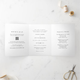 アンジェラモダン結婚ズ 三つ折り招待状