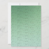 アンジェラ スタイリッシュ ストランド | チョークボード ミント フェルト 招待状 (裏面)