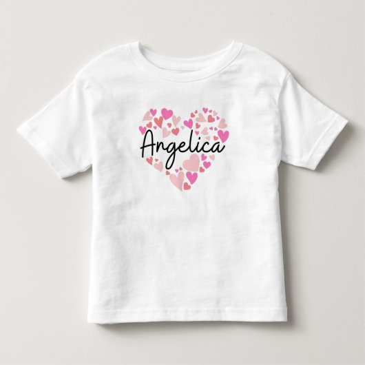 アンジェリカが大好き - アンジェリカにハートを トドラーTシャツ (正面)