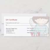 アンジェリカはクリスマス休暇のギフト証明書を愛する (裏面)