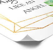 アンジェリカ名フローラ幾何学模様 ポスター (角)