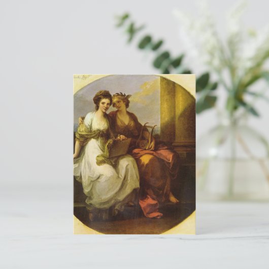 アンジェリカ・カウフマンによる詩と音楽の寓話 ポストカード (スタンド正面)