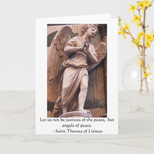 アンジェリックエンジェル引用文 – エンジェルクォーテーション カード (黄色い花)