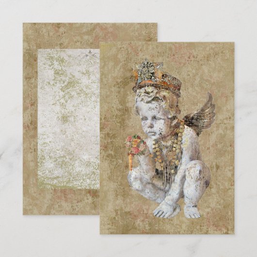 アンジェリック招待状/ RSVP (正面/裏面)