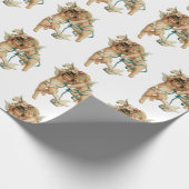 アンジェリック·ヴィンテージ·遊チェルブスと鳩 ラッピングペーパー (角)