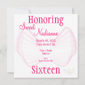 アンジェリック·Sweet sixteen·ドリーム·招待状-顧客 招待状 (裏面)