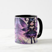 アンジェリナパープルゴシックフェアリー蠍座ホーン〔占星術の〕十二宮図 マグカップ (正面右)