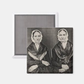 アンジェリーナとサラ・グリムケ姉妹ERA参政権 マグネット (正面/裏面)