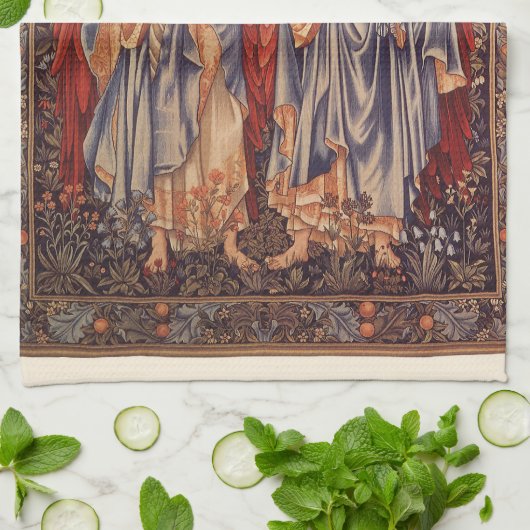 アンジェリ・ラウダントバイサー・エドワード・コーリー・バーン・ジョーンズ キッチンタオル (折り畳み)