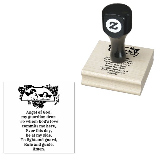 アンジェルオブゴッドカトリック宗教祈りの言葉 ラバースタンプ (押印)