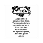 アンジェルオブゴッドカトリック宗教祈りの言葉 ラバースタンプ (インプリント)