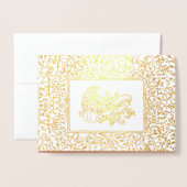 アンジェルオブサンクスギビングラグジュアリー 箔カード (封筒付き正面)