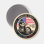 アンジェルスクレストハイウェイカリフォルニアバイク マグネット (正面/裏面)