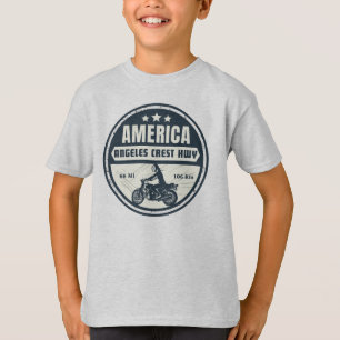 アンジェルスクレストハイウェイカリフォルニア州ルートギフト Tシャツ