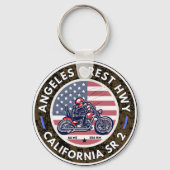 アンジェルスクレストハイウェイカリフォルニア州ルート2 キーホルダー (正面)