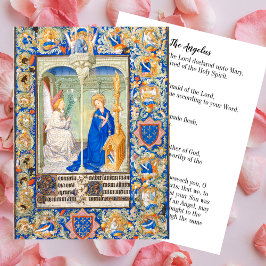 アンジェルスヴァージンメアリーアンニュプテンスカトリック祈りの言葉 ノートカード