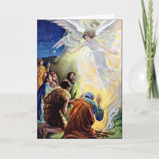 アンジェルス祈りの言葉カスタムグリーティングカード シーズンカード (正面)