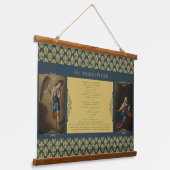 アンジェルス&レジーナカエリ祈りの言葉 吊り下げ型タペストリー (傾斜あり)