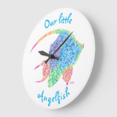 アンジェルフィッシュの時計 ラージ壁時計 (傾斜)