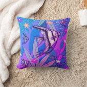 アンジェルフィッシュプリント#2マイアミ クッション (ブランケット)