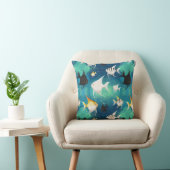 アンジェルフィッシュ水族館の模様 クッション (椅子)