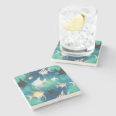 アンジェルフィッシュ水族館の模様 ストーンコースター (横)