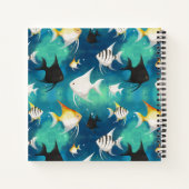 アンジェルフィッシュ水族館の模様 ノートブック (裏面)