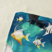 アンジェルフィッシュ水族館の模様 ビーチタオル (インサイチュ)