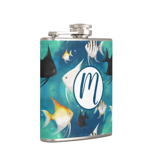 アンジェルフィッシュ水族館の模様 フラスク (右)