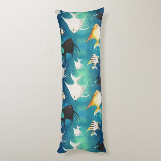 アンジェルフィッシュ水族館の模様 ボディピロー (裏面 (縦))
