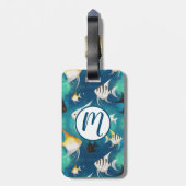 アンジェルフィッシュ水族館の模様 ラゲッジタグ (裏面縦)