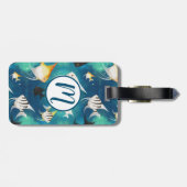 アンジェルフィッシュ水族館の模様 ラゲッジタグ (裏面横)