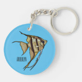 アンジェルフィッシュ漫画イラストレーション キーホルダー (裏面)