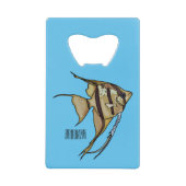 アンジェルフィッシュ漫画イラストレーション クレジットカード栓抜き (正面)