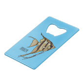 アンジェルフィッシュ漫画イラストレーション クレジットカード栓抜き (正面アングル)