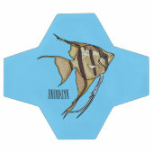 アンジェルフィッシュ漫画イラストレーション サッカーボール (フラット)