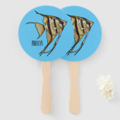 アンジェルフィッシュ漫画イラストレーション ハンドファン (正面&裏面)