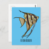 アンジェルフィッシュ漫画イラストレーション ポストカード (正面/裏面)