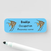 アンジェルフィッシュ漫画イラストレーション 名札 (インサイチュ)