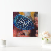 アンジェルフィッシュ皇帝の終焉 スクエア壁時計 (ホーム)