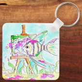 アンジェルフィッシュ絵画アーティスト キーホルダー (裏面)
