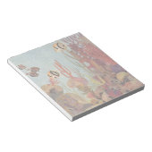 アンジェルフィッシュinサンゴ、ヴィンテージ熱帯魚in海 ノートパッド (アングル)