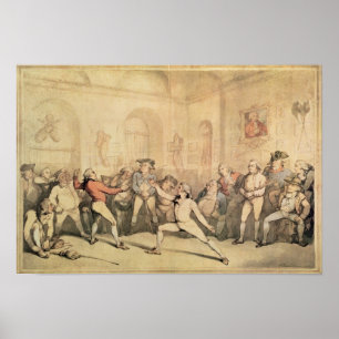アンジェロのフェンシング部屋、パブ。 1787年 ポスター