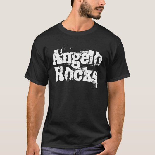 アンジェロは人のTシャツを揺すります Tシャツ (正面)