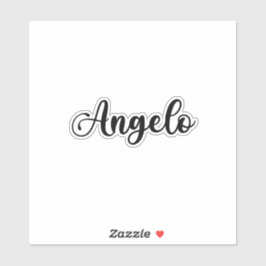 アンジェロ名 – 手書き書道 シール