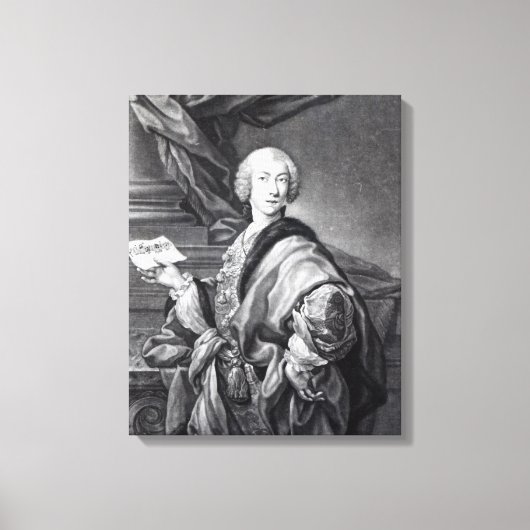 アンジェロ・マリア・モンティチェリ、ジョン・ファバーによる彫刻 キャンバスプリント (正面)